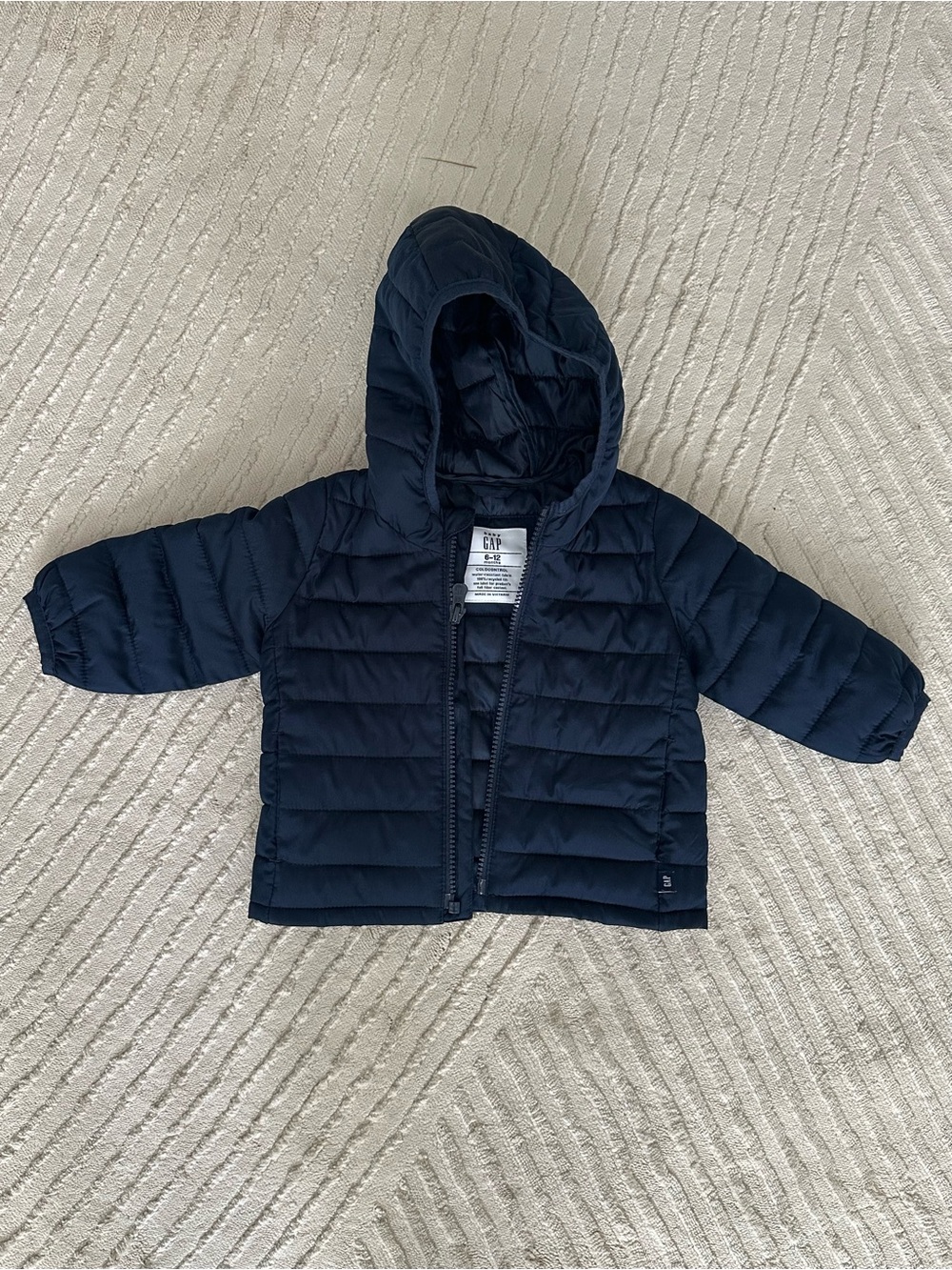 Gap Baby Navy Hooded Puffer Jacket